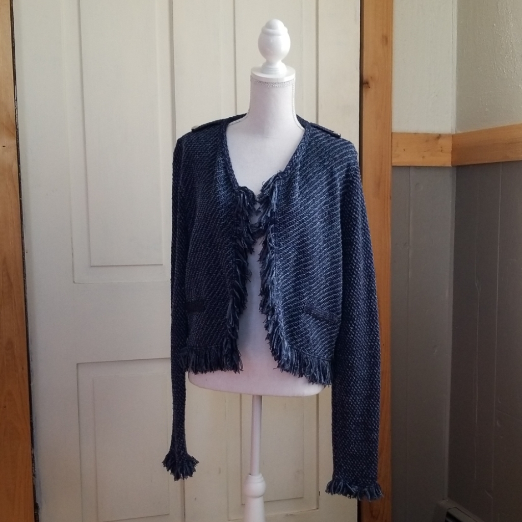 Flyaway Structured Sweater Jacket